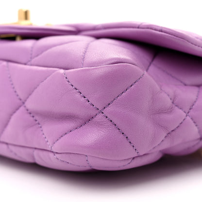 Chanel Lambskin Quilted Small CC Funky Town Flap Purple 10 of 11