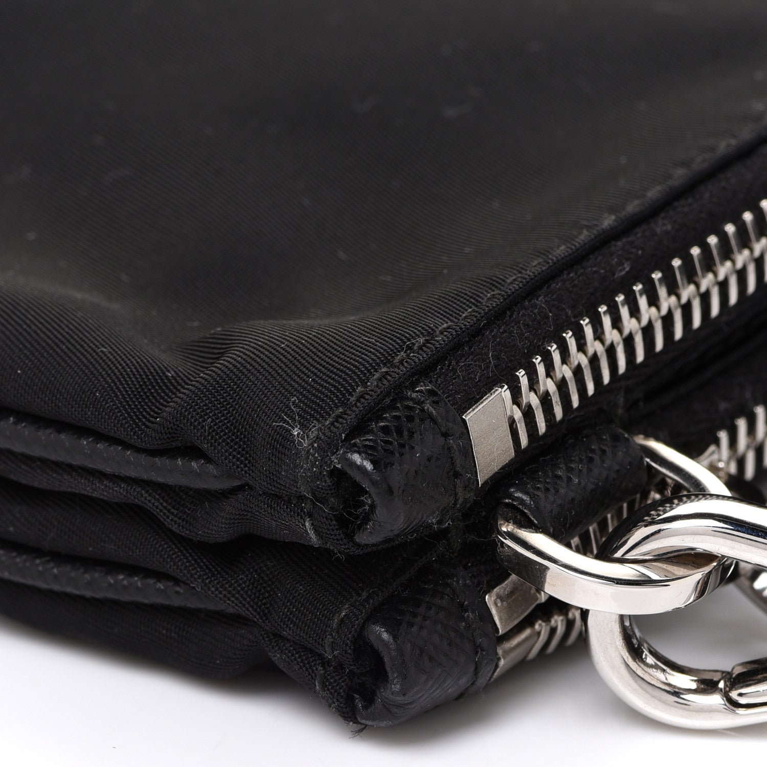 Prada Re-Nylon Saffiano Re-Edition 2000 Double Zip Crossbody Bag Black 10 of 11