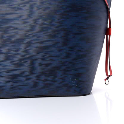Louis Vuitton Epi Neverfull MM Indigo Coquelicot 10 of 10