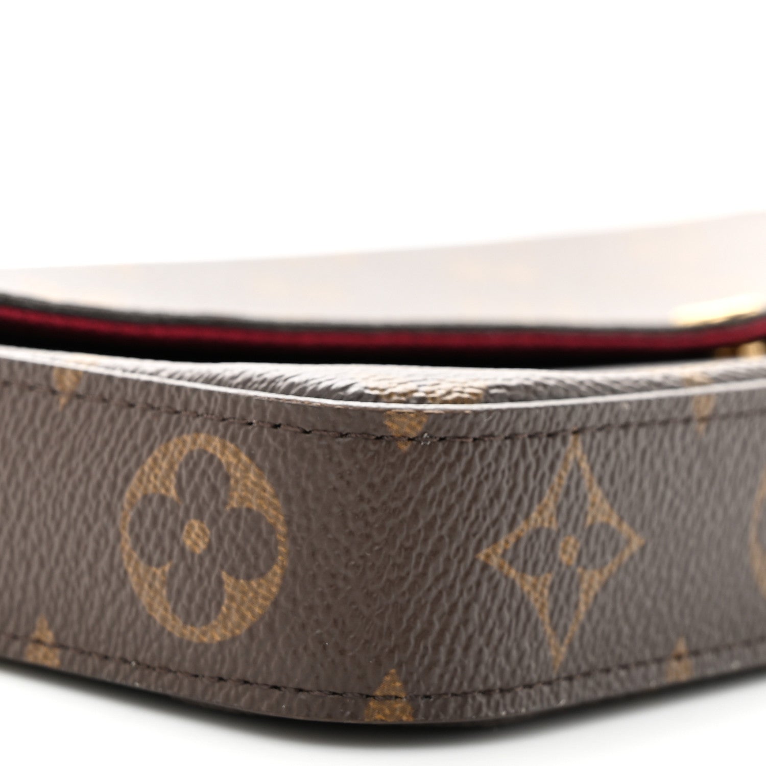 Louis Vuitton Monogram Pochette Felicie Chain Wallet Fuchsia 10 of 14