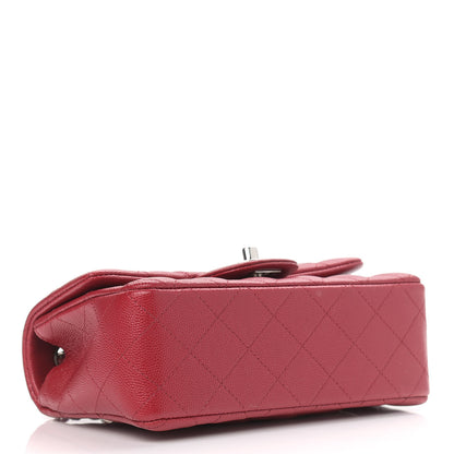 Chanel Caviar Quilted Mini Rectangular Flap Red 3 of 11
