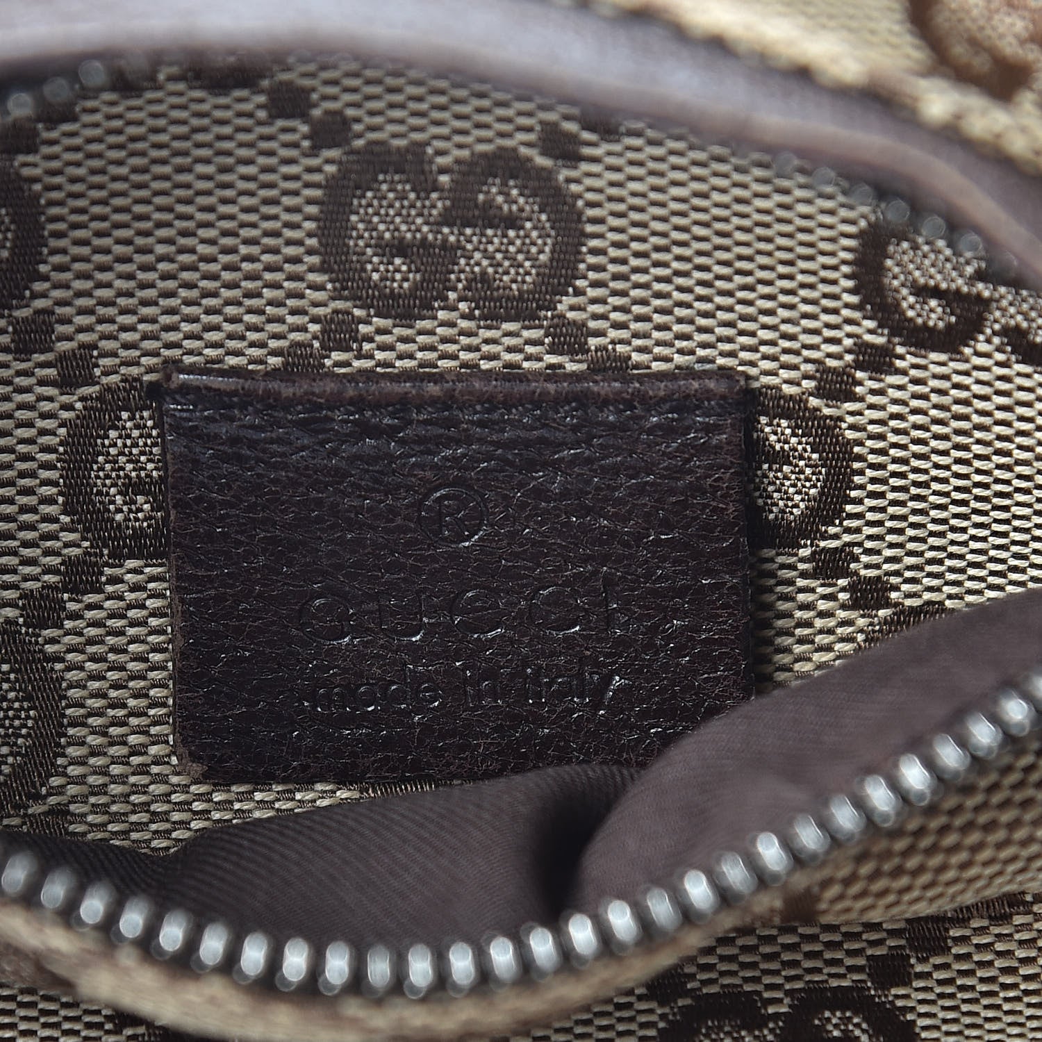 Gucci GG Monogram Double Pocket Belt Bag Dark Brown 8 of 17