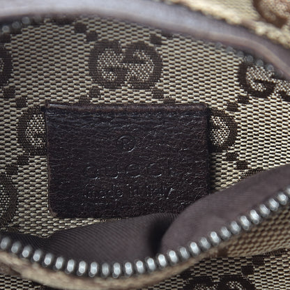 Gucci GG Monogram Double Pocket Belt Bag Dark Brown 8 of 17