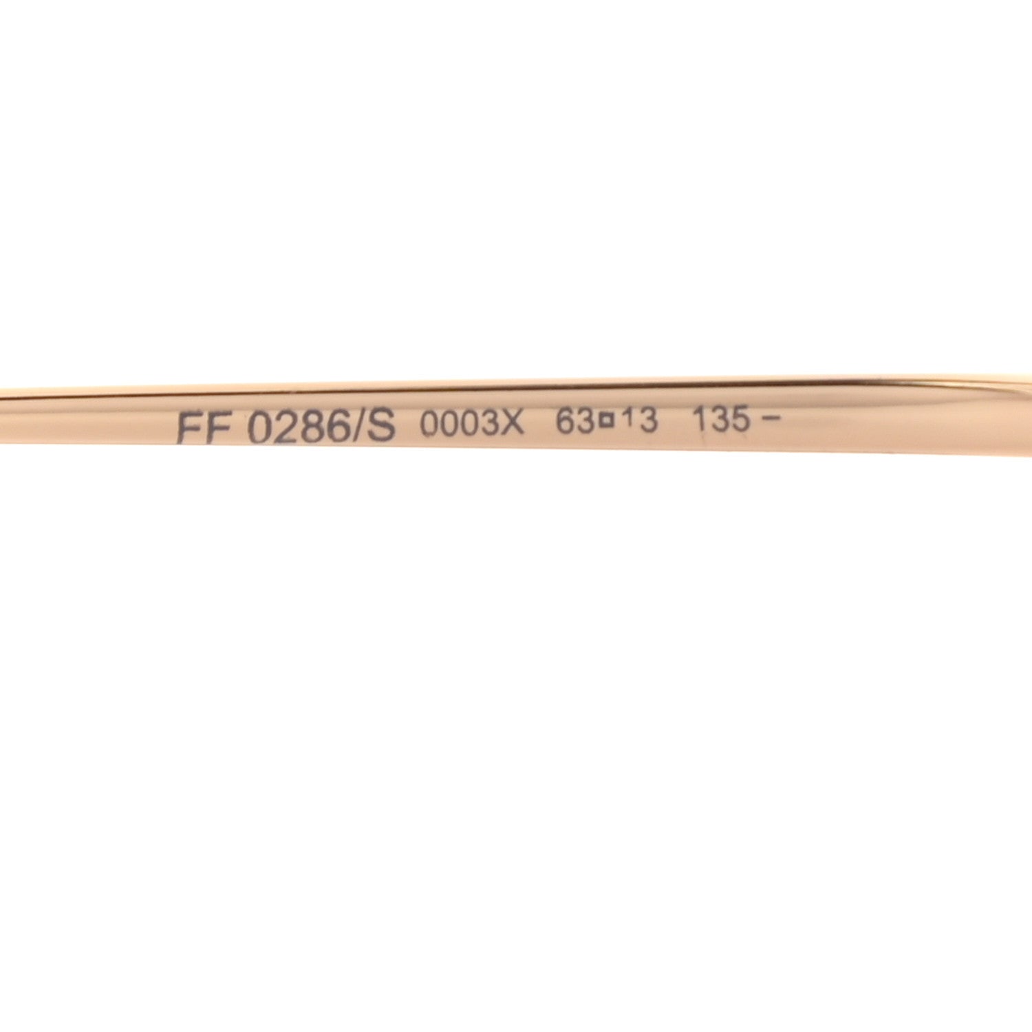 Fendi Metal Aviator Sunglasses FF0286/S Rose Gold 6 of 7