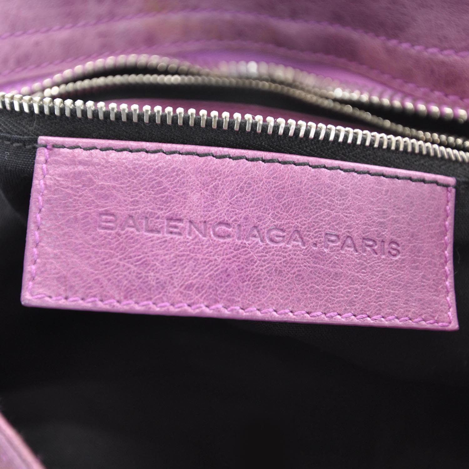 Balenciaga Agneau Canvas Floral Giant 21 Silver Hardware City Magenta 8 of 12