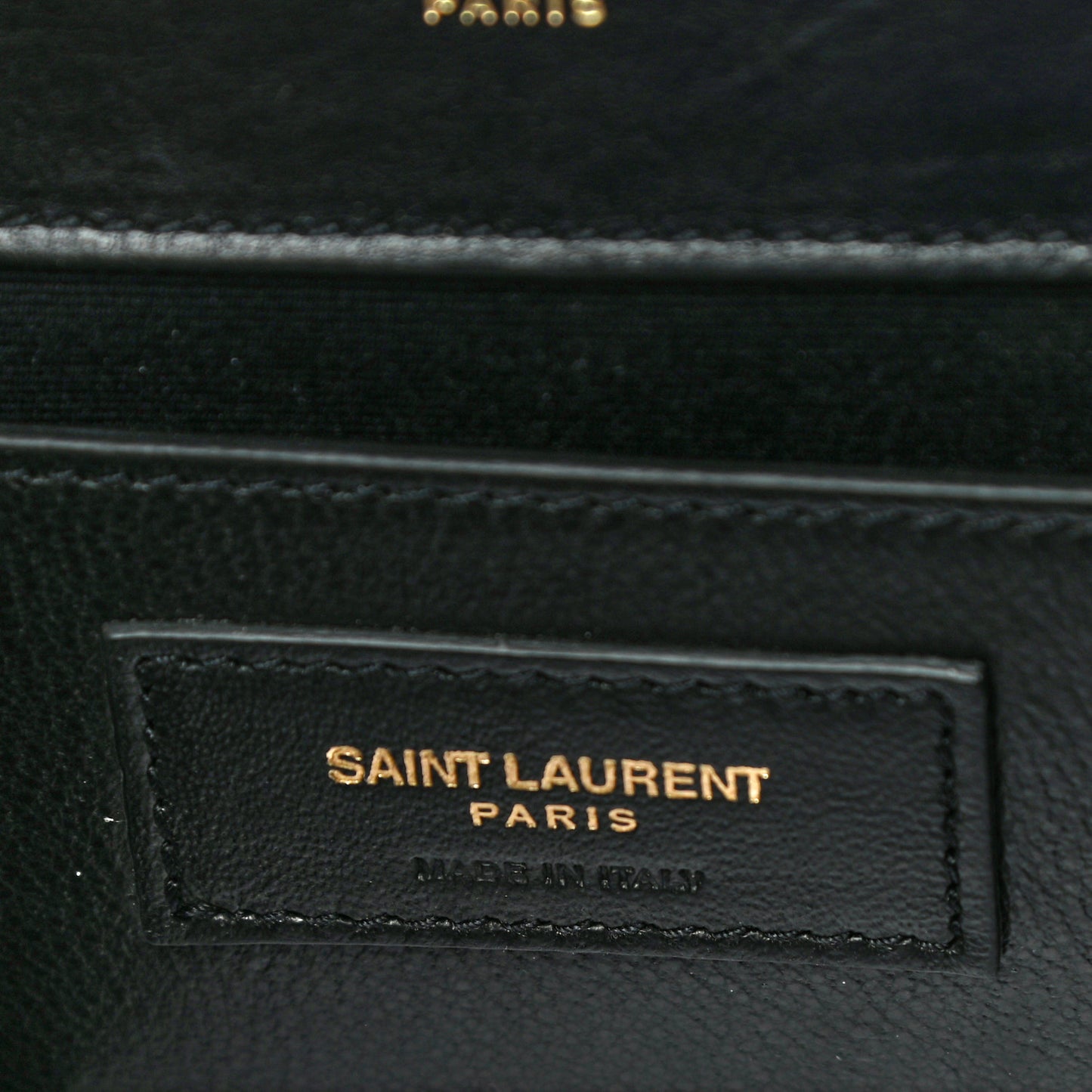 Calfskin Rock Star Patchwork Medium Monogram Kate Satchel Black