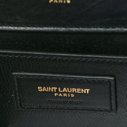 Saint Laurent Calfskin Rock Star Patchwork Medium Monogram Kate Satchel Black 6 of 15