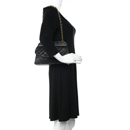 Chanel Lambskin Quilted Medium Single Flap Black 2 of 18