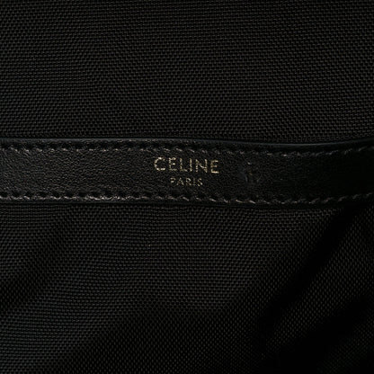 Celine x Christian Marclay Nylon Phonoguitar Print Medium Backpack White Black 6 of 13