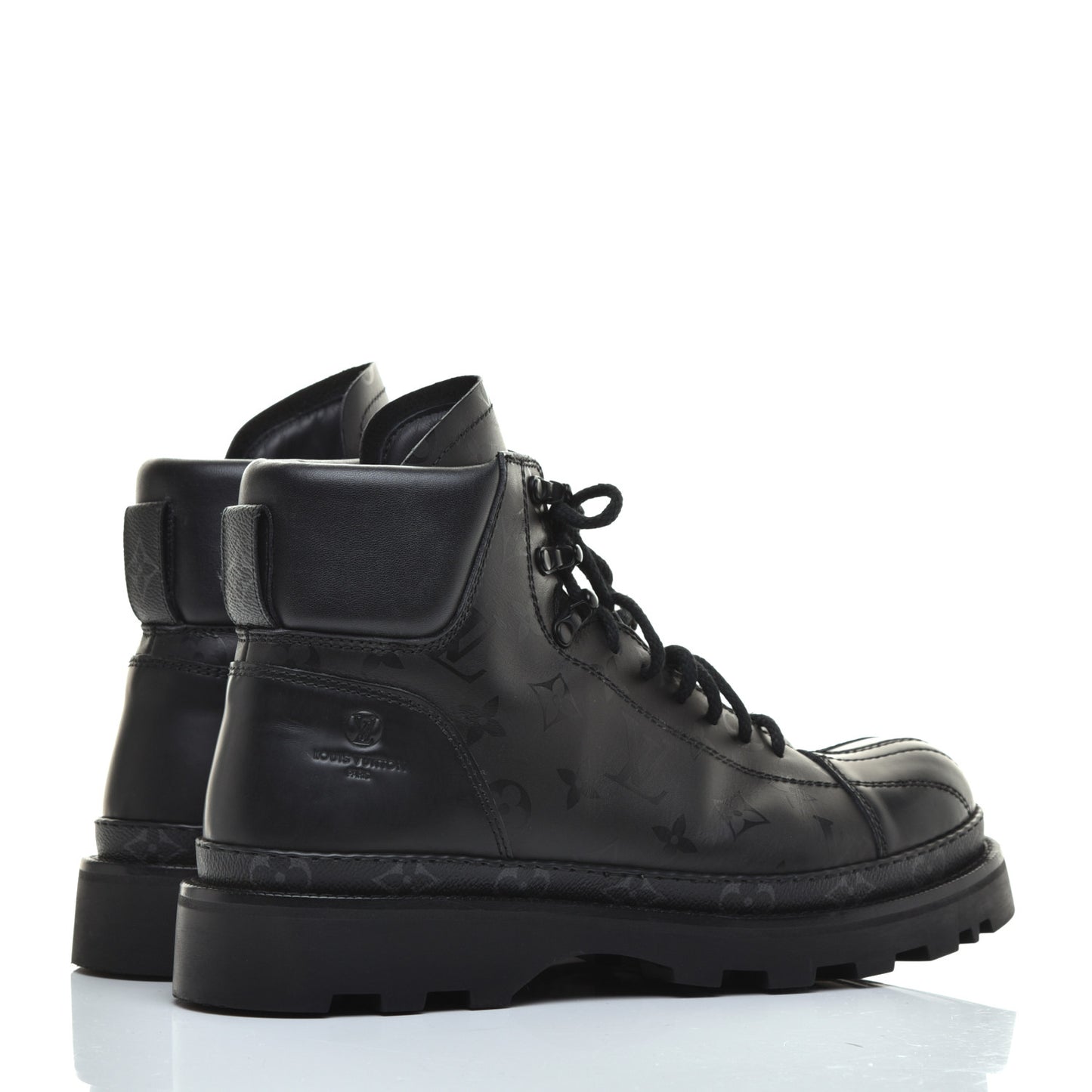 Monogram Eclipse Ankle Boots 8 Black