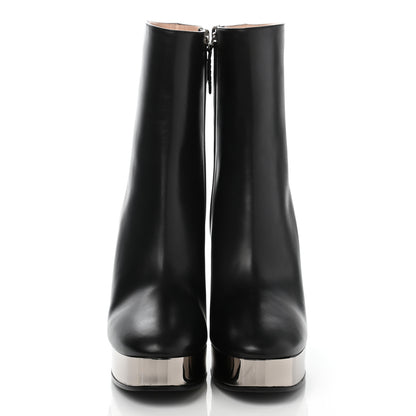 Gucci Malaga Kid Chrome Ankle Boots 40 Black 2 of 9
