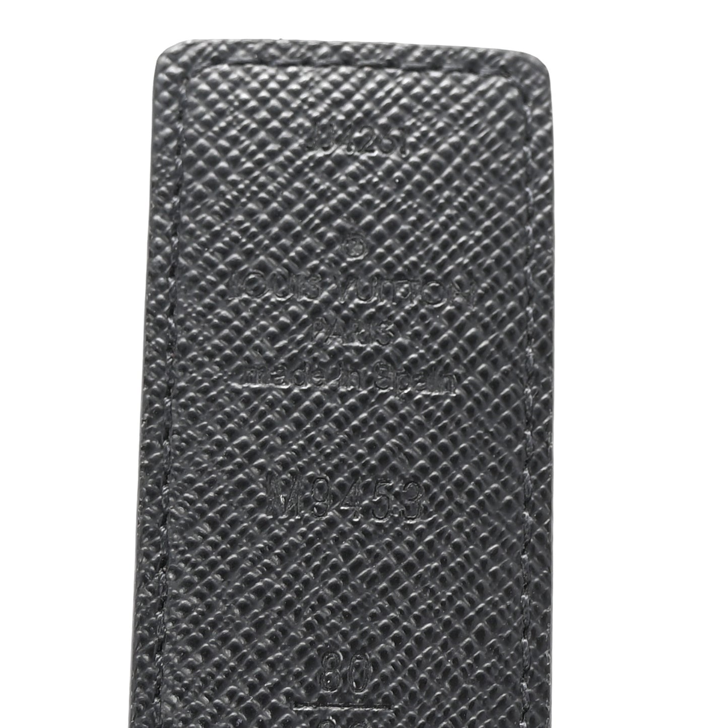 Calfskin Monogram 30mm LV Initiales Reversible Belt 80 32 Black