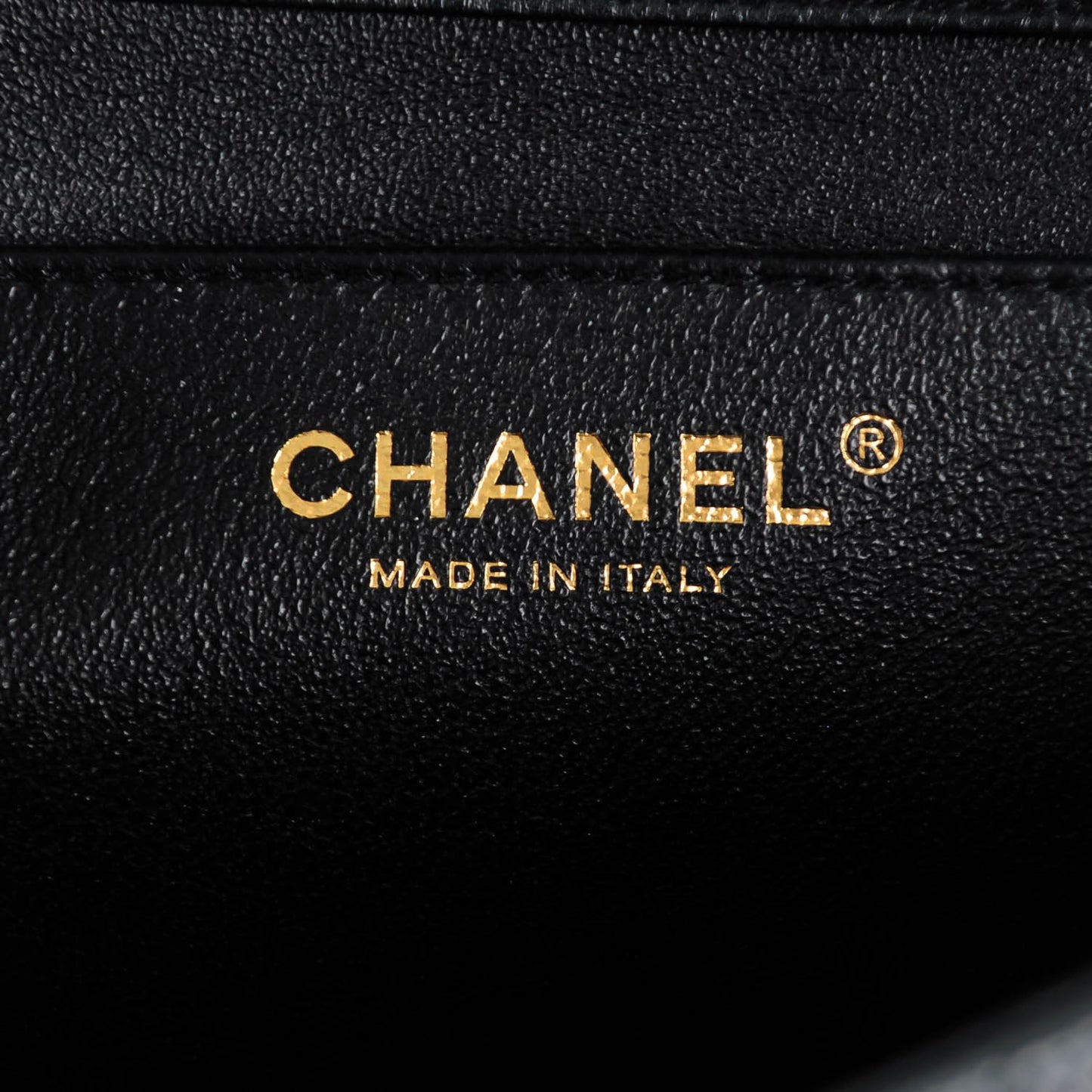 Caviar Quilted Clutch With Chain Flap Black