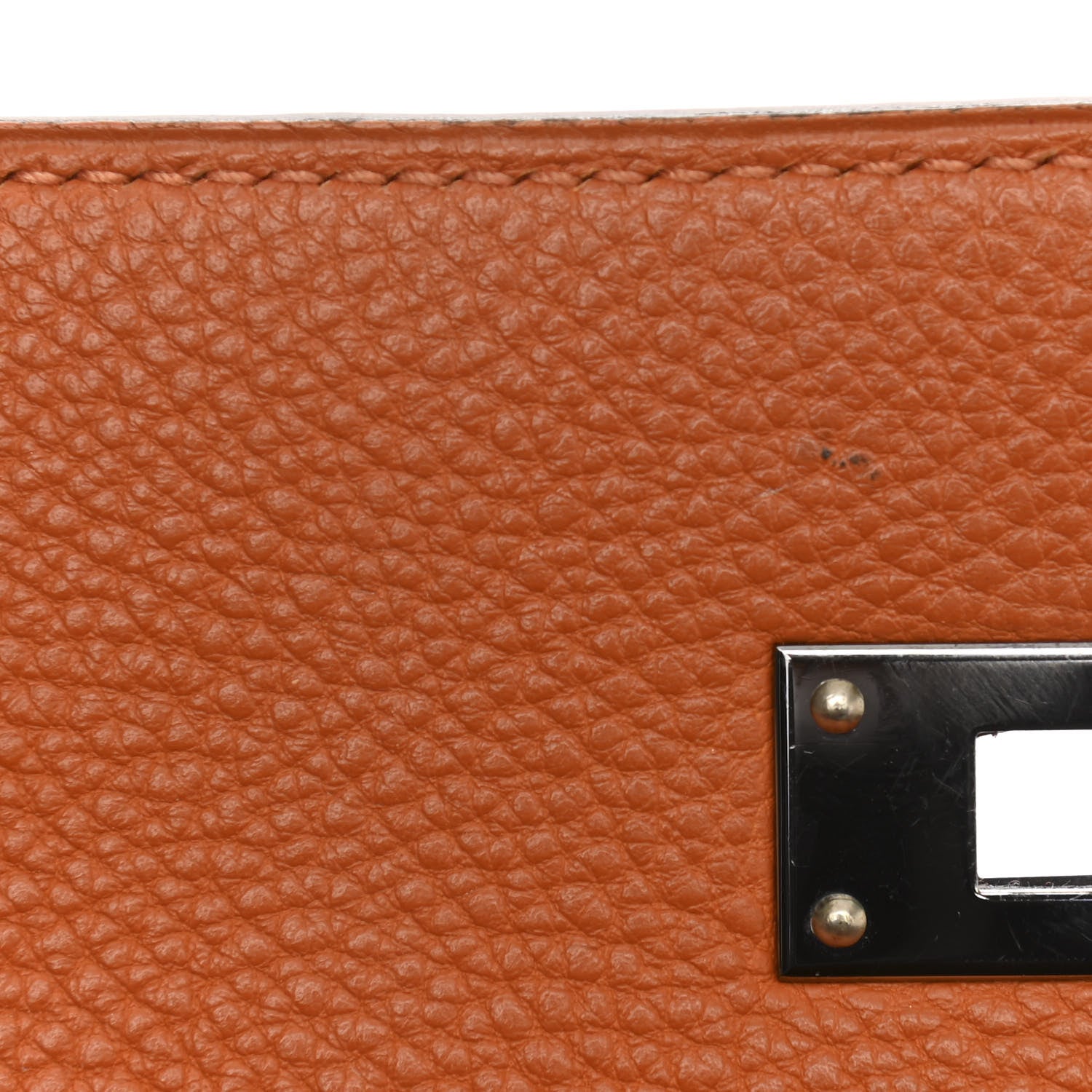 Hermes Togo Tri-Color Kelly Retourne 32 Vermillion Orange Ebene 16 of 16