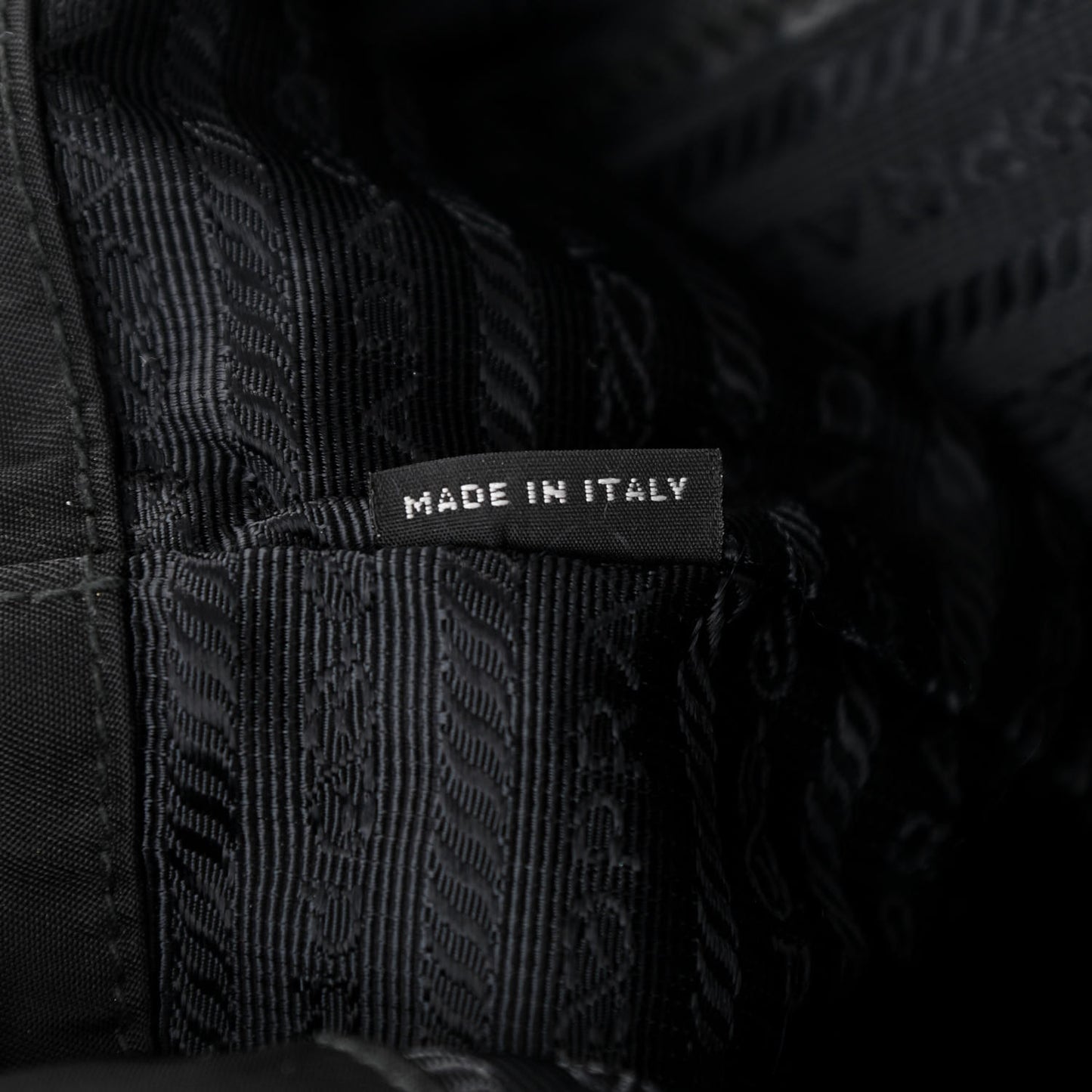 Tessuto Nylon Saffiano Medium Backpack Black