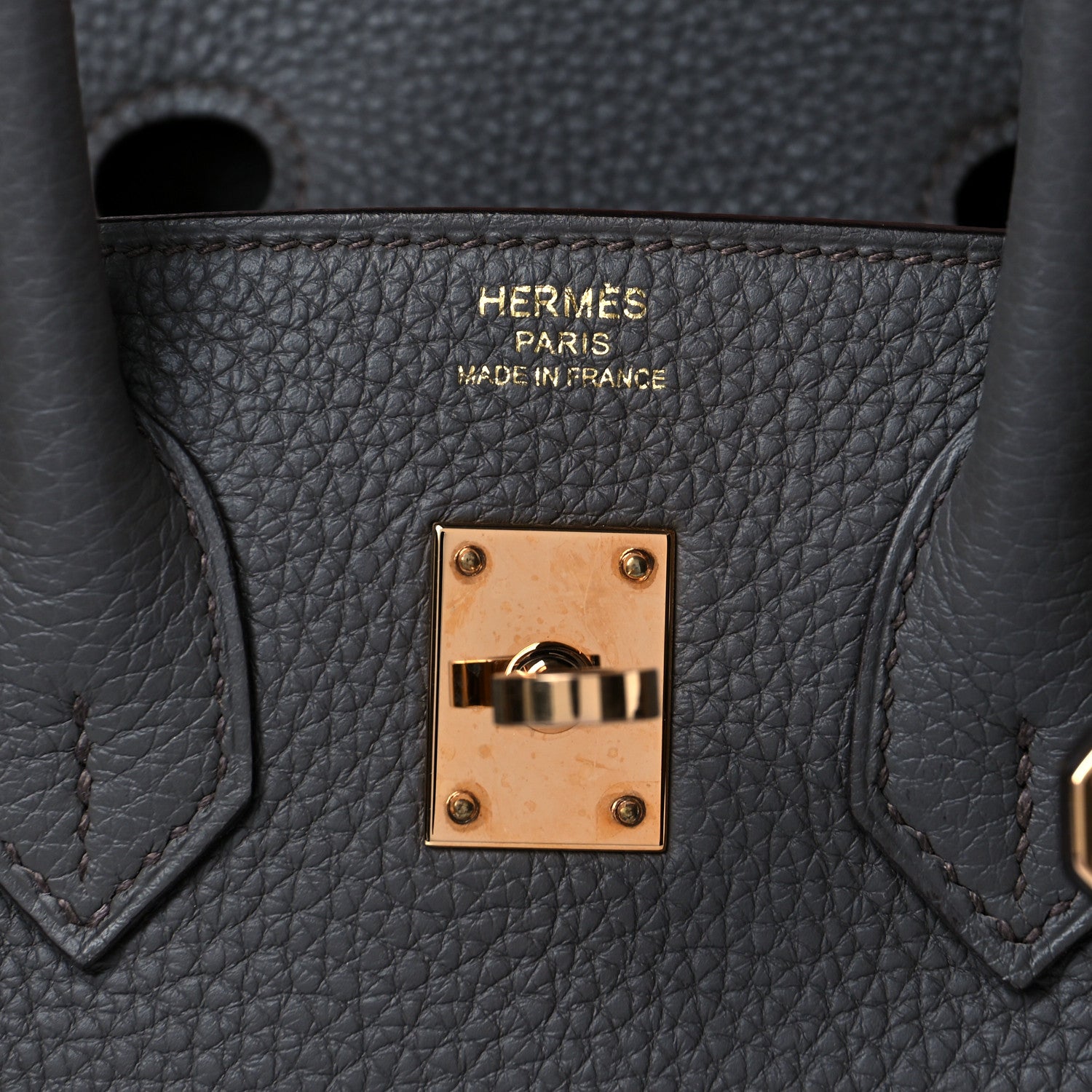 Hermes Togo Birkin 25 Etain 6 of 13