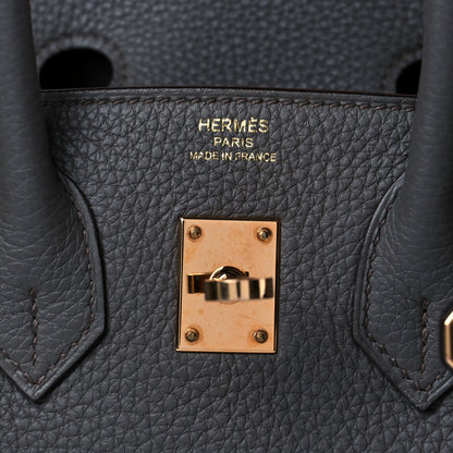 Hermes Togo Birkin 25 Etain 6 of 13