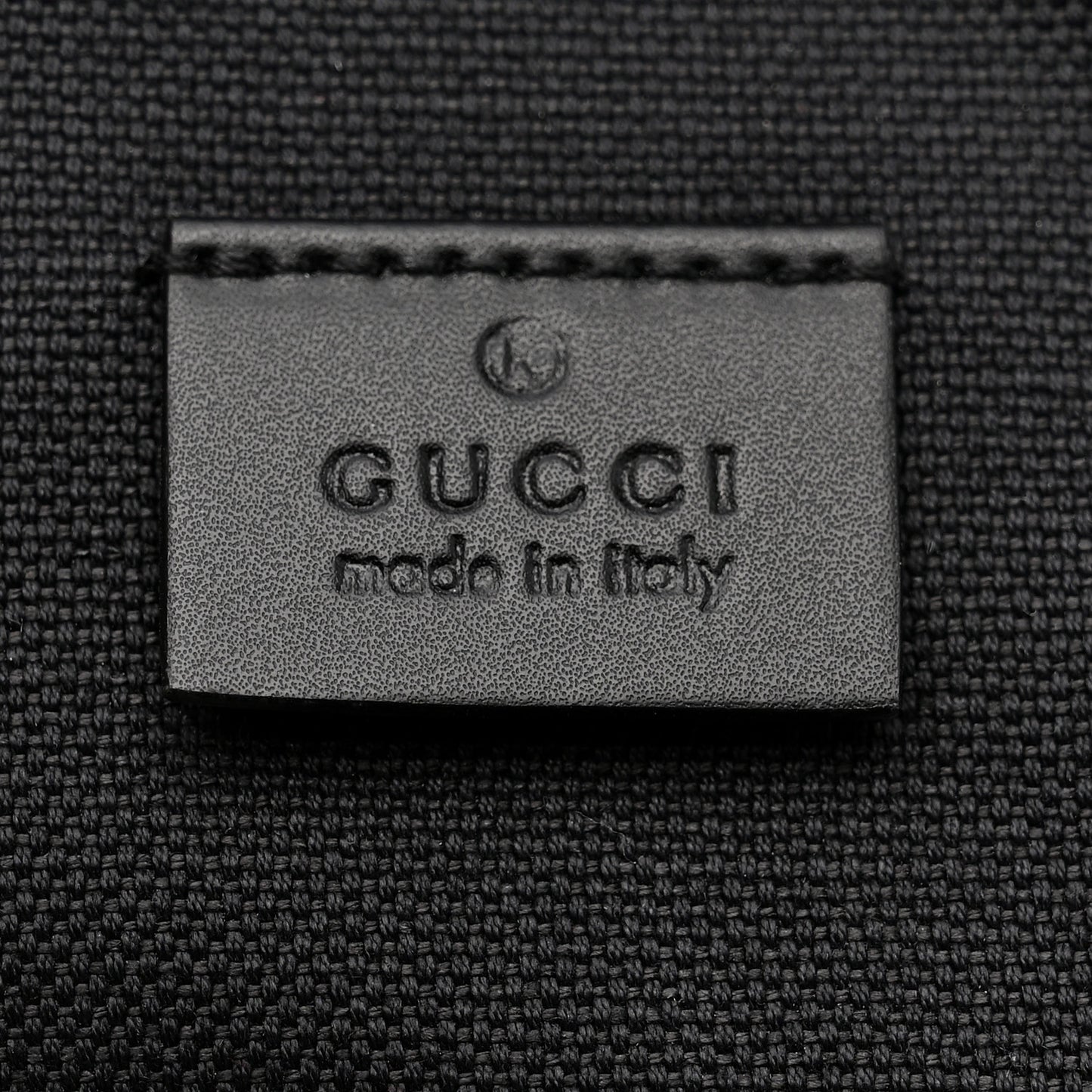 GG Supreme Monogram Web Belt Bag Black Grey
