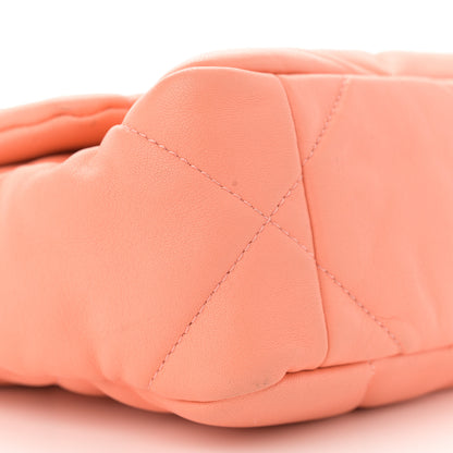 Chanel Lambskin Quilted Medium Chanel 19 Flap Light Orange 9 of 14