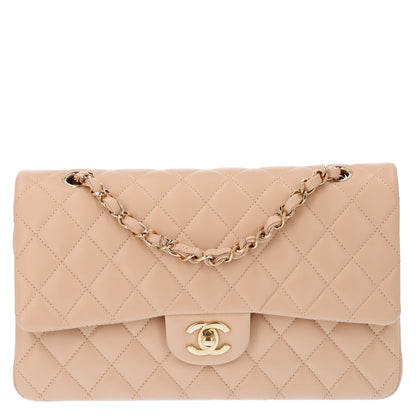 Chanel Lambskin Quilted Medium Double Flap Beige 1 of 11