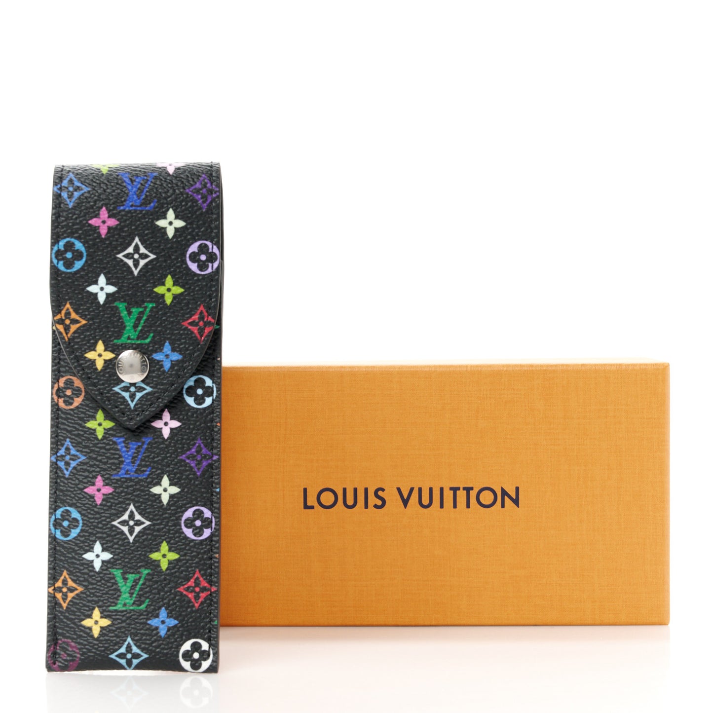 LV X TM Monogram Multicolor Pen Case Black