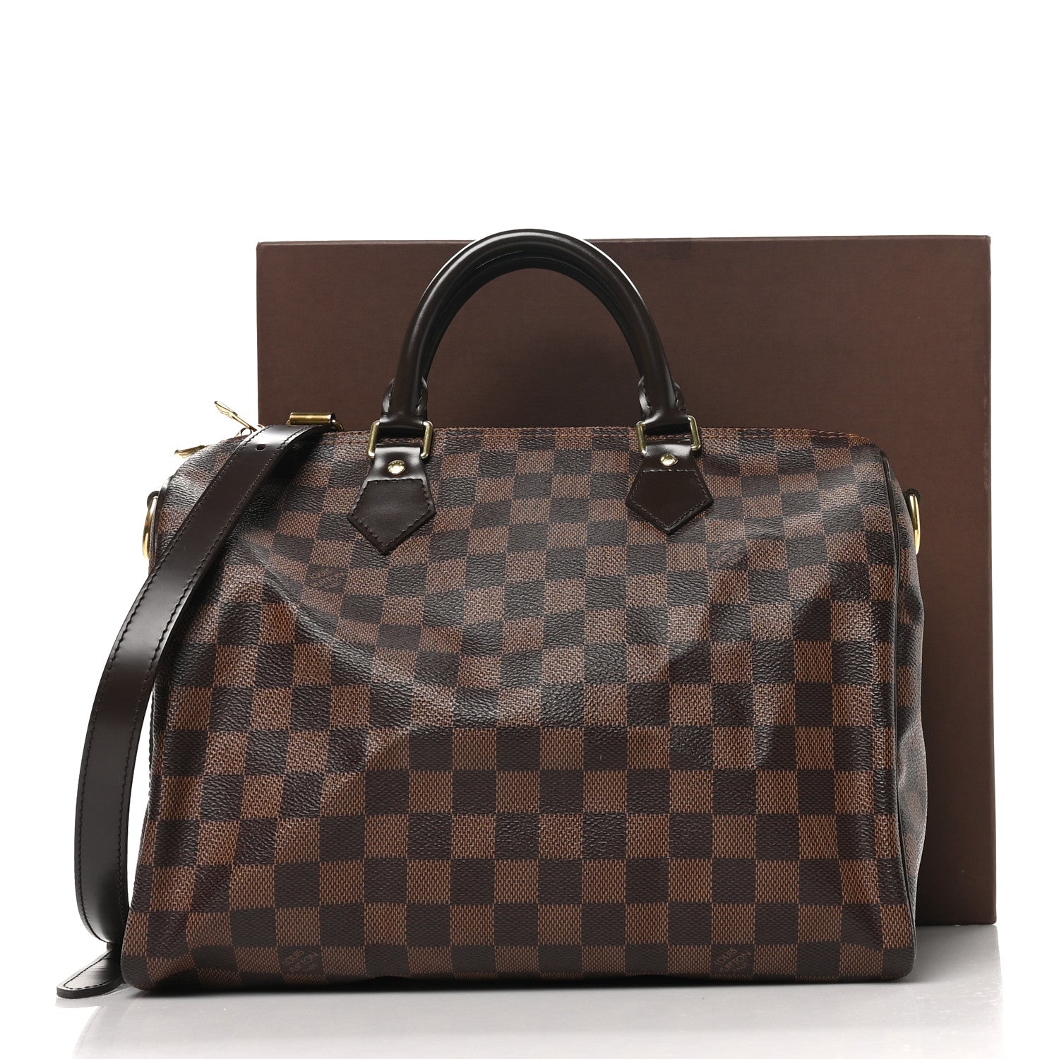 Louis Vuitton Damier Ebene Speedy Bandouliere 30 12 of 12