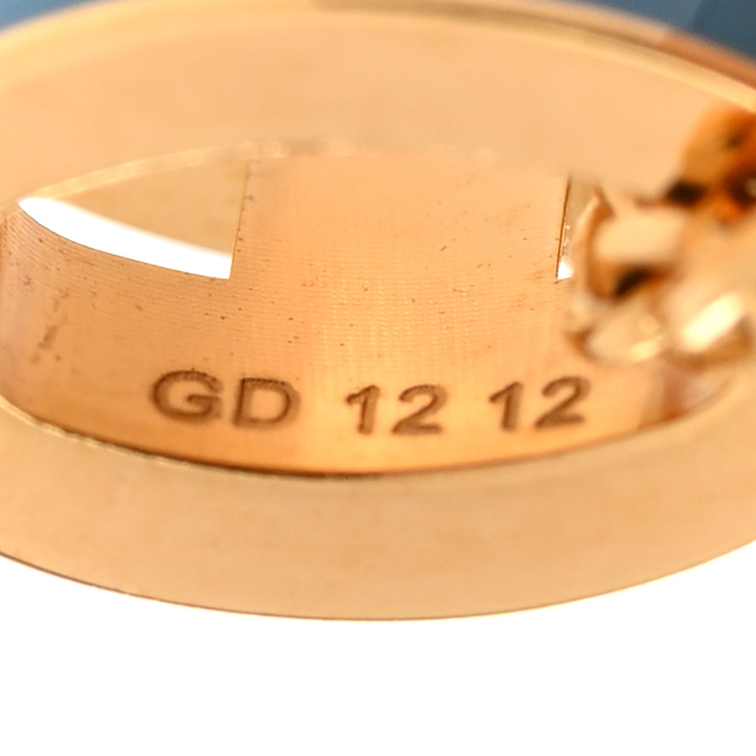 Hermes Lacquered Gold Mini Pop H Pendant Necklace Bleu Jean 7 of 8