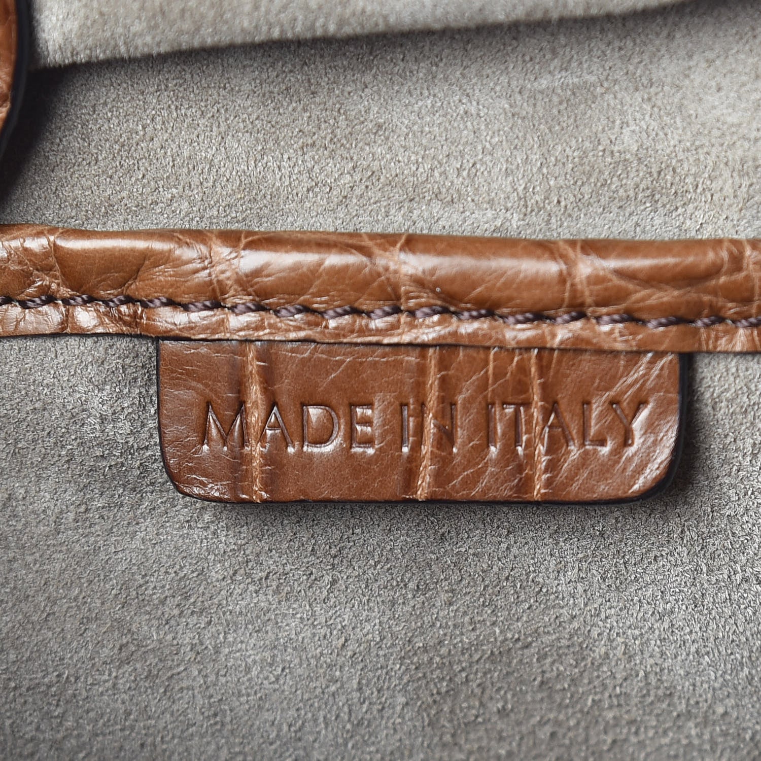 Burberry Alligator Mink Little Crush Bag Brown 7 of 15