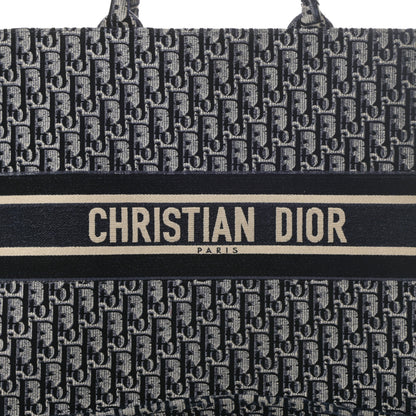 Christian Dior Oblique Velvet Book Tote Blue Multicolor 8 of 12