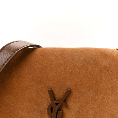 Saint Laurent Suede Monogram Book Bag Brown 7 of 9