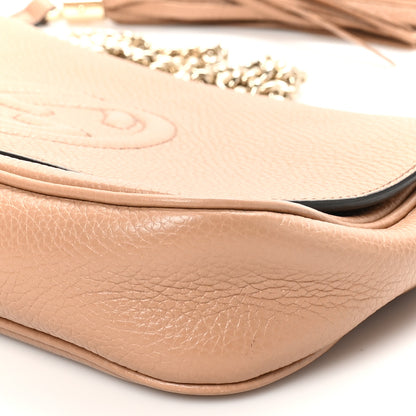 Gucci Pebbled Calfskin Medium Soho Flap Crossbody Camelia 10 of 10