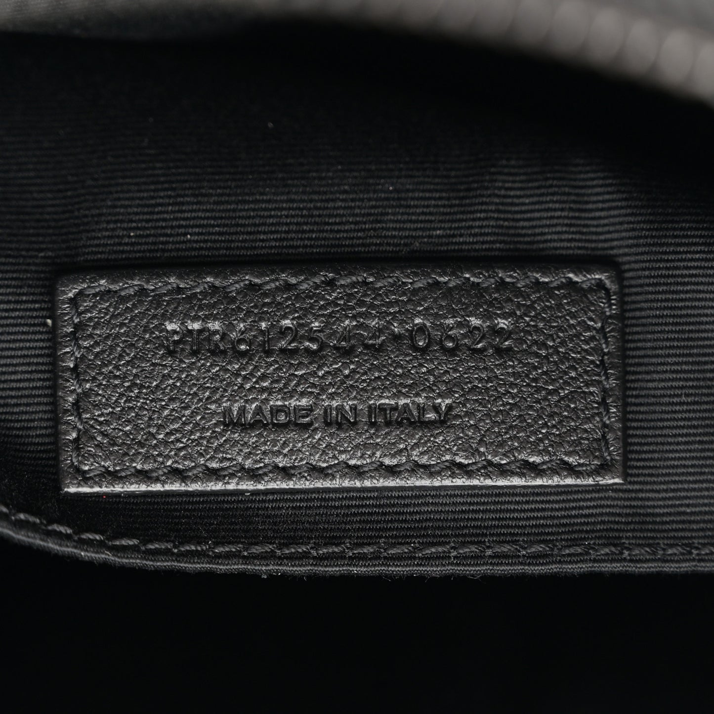 Calfskin Matelasse Monogram Monochrome Lou Camera Bag Black