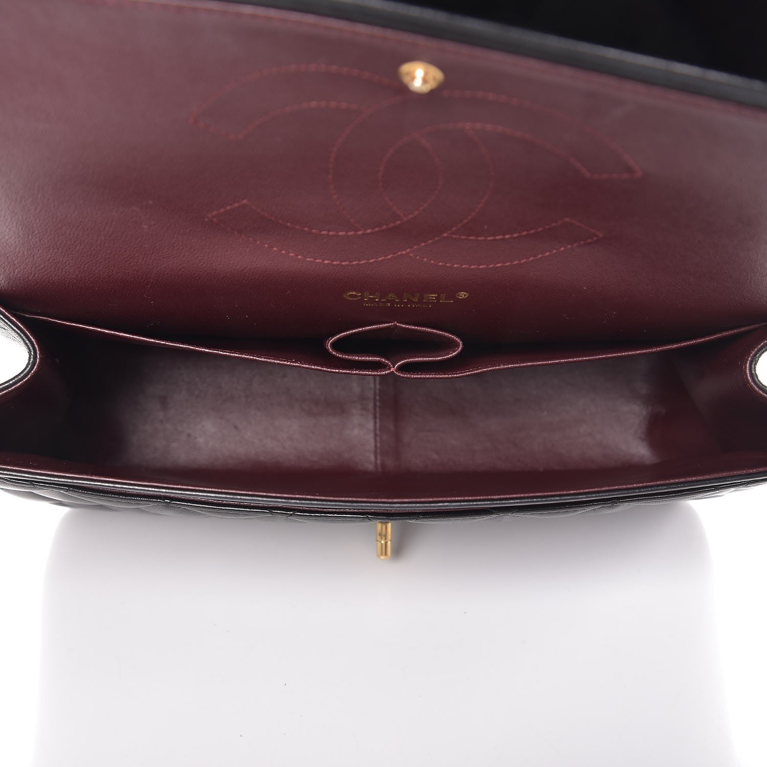 Chanel Lambskin Quilted Jumbo Double Flap Black 5 of 7