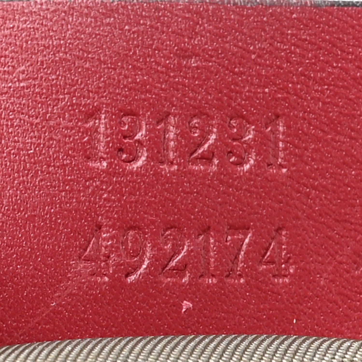 Gucci GG Monogram Large Web Handle Bucket Tote Red 7 of 19