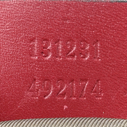 Gucci GG Monogram Large Web Handle Bucket Tote Red 7 of 19
