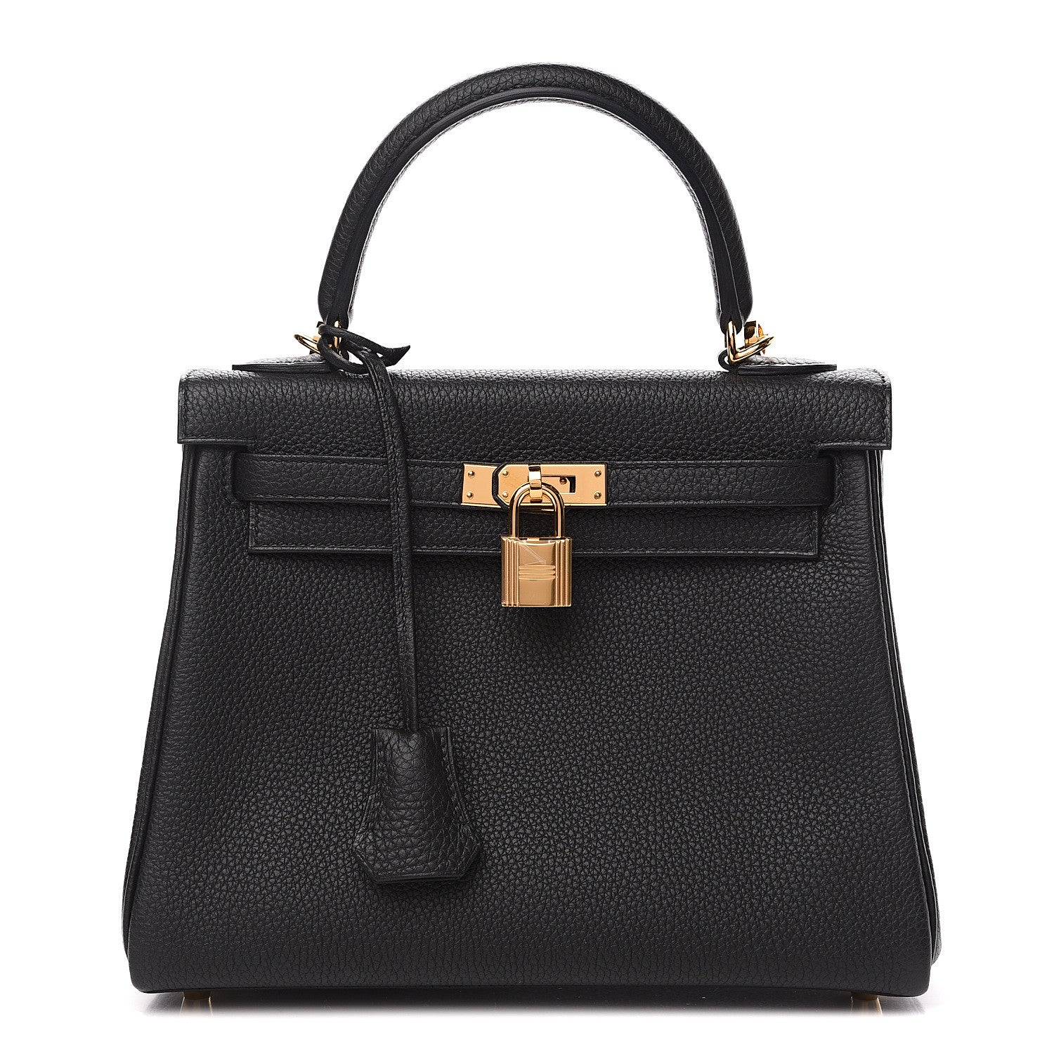 Hermes Togo Kelly Retourne 25 Black 1 of 9