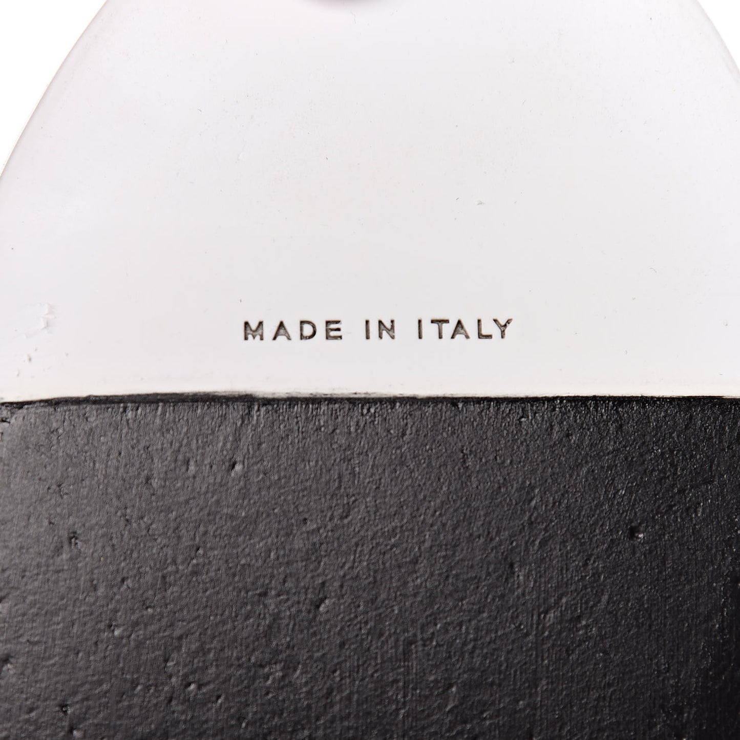 Calfskin Slip On Sneakers 45 White Black