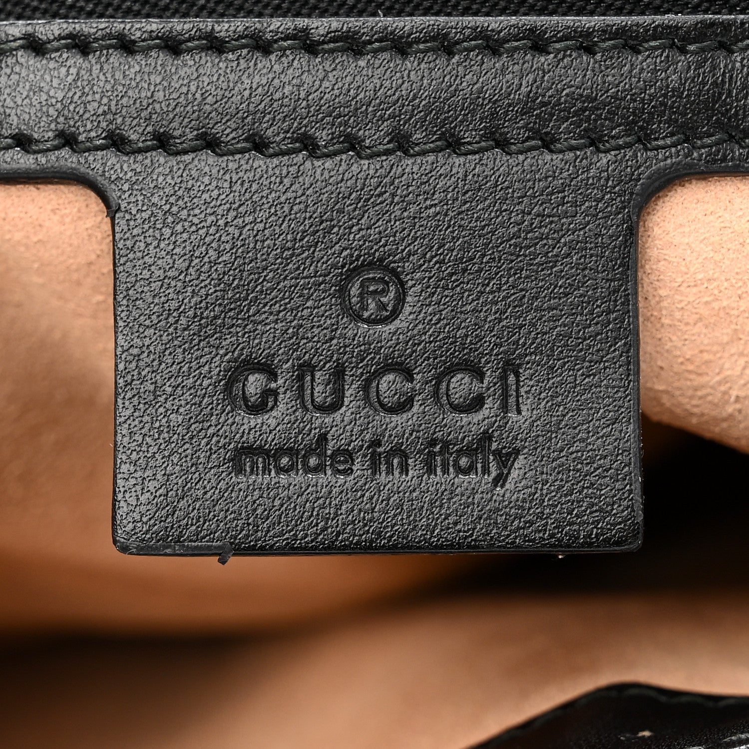 Gucci Calfskin Matelasse Small GG Marmont Shoulder Bag Black 6 of 12