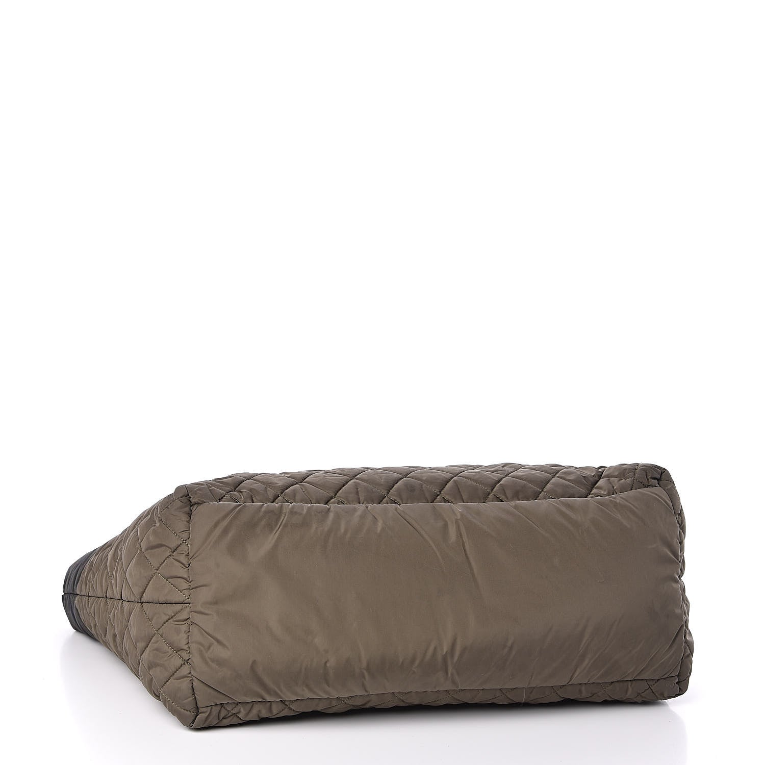 Chanel Nylon Quilted Large Coco Cocoon Tote Khaki 4 of 13