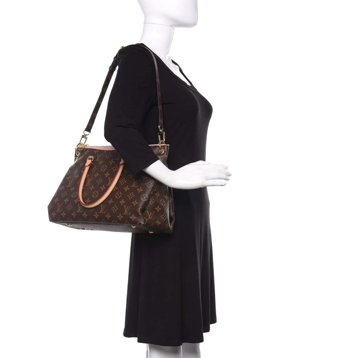 Louis Vuitton Monogram Pallas Rose Ballerine 2 of 9