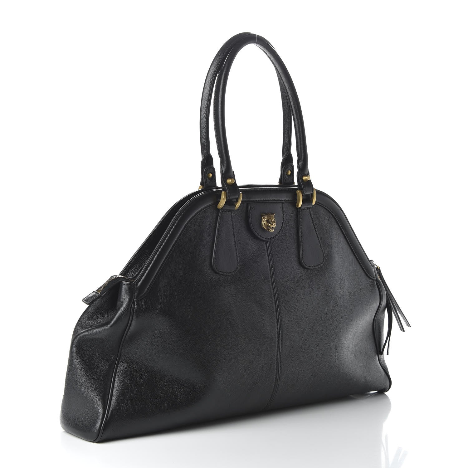 Gucci Calfskin Medium Re(Belle) Top Handle Bag Black 3 of 10