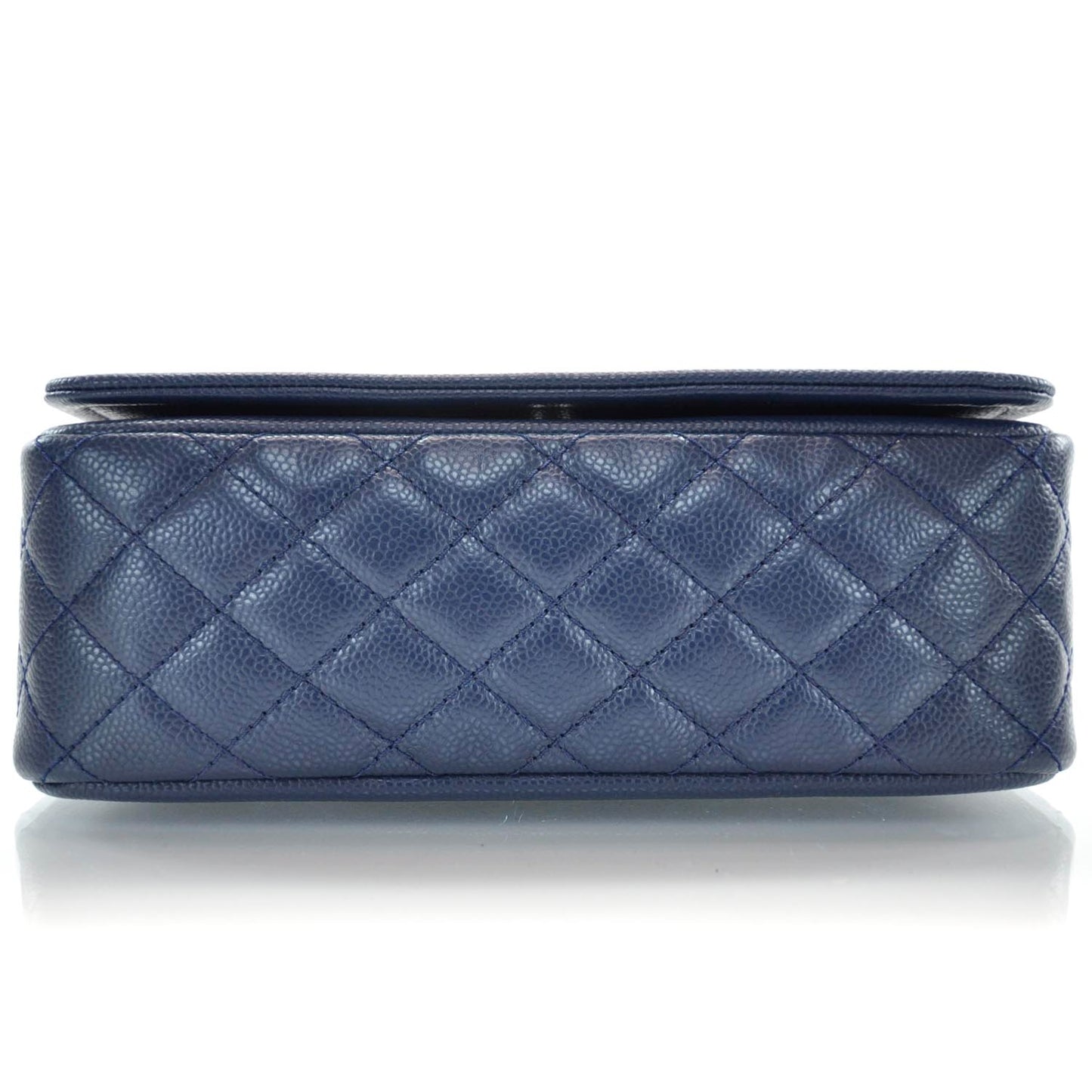 Caviar Timeless Medium Flap Navy