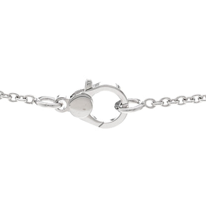 Hermes 18K White Gold Diamond Finesse Pendant Necklace 5 of 6