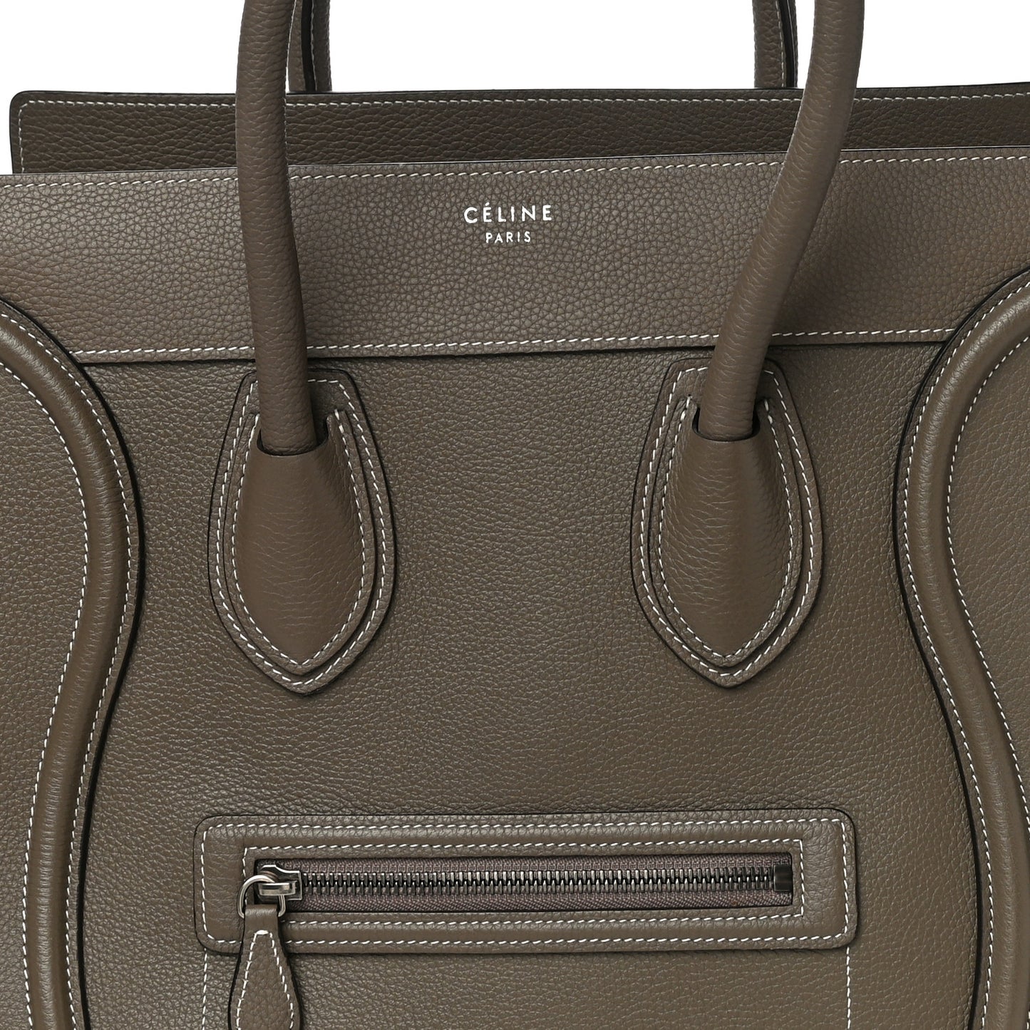 Drummed Calfskin Mini Luggage Souris