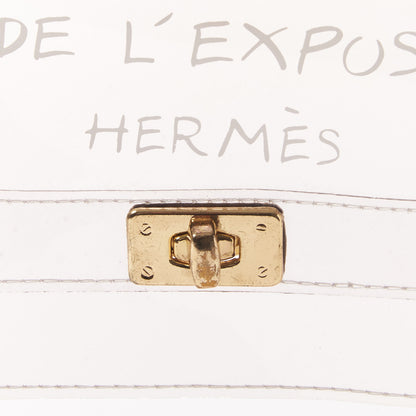 Hermes Vinyl Souvenir De L'Exposition Kelly Transparent 7 of 7