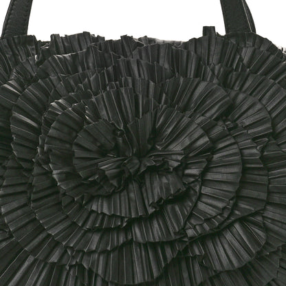 Valentino Garavani Nappa Pleated Petale Tote Black 8 of 12