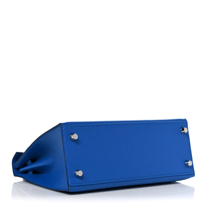 Hermes Epsom Kelly Sellier 25 Bleu Zellige 5 of 38