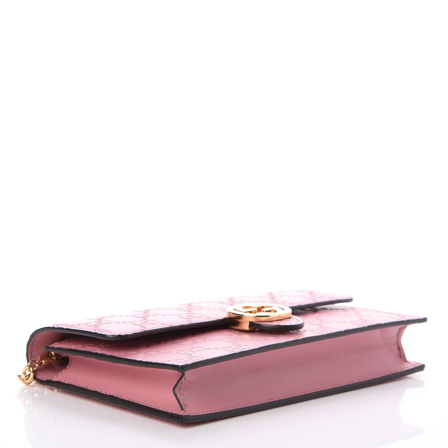 Guccissima Icon Chain Wallet Carmine Rose