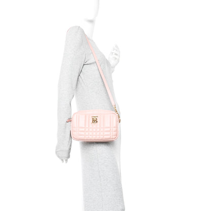 Burberry Calfskin Quilted Small Lola Camera Bag Primrose Pink 2 of 10