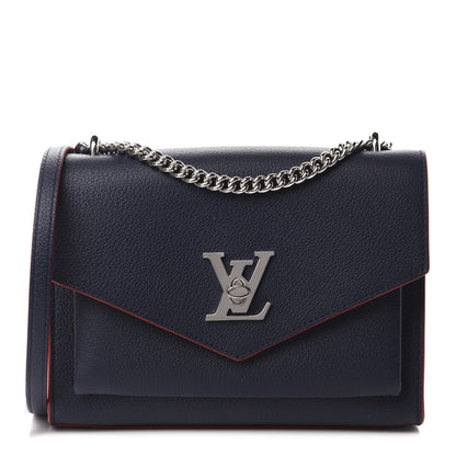 Louis Vuitton Soft Calfskin Mylockme Chain Bag BB Marine Rouge 1 of 12